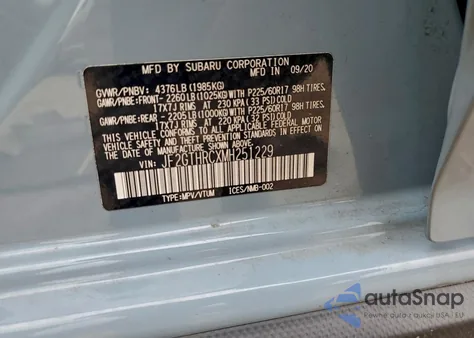 2021 Subaru Crosstrek Sport из США, поврежденный, VIN JF2GTHRCXMH251229